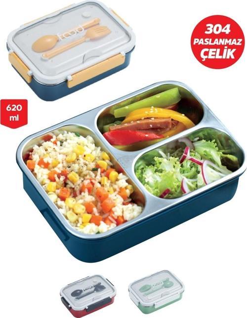 Çelik Beslenme Kabı 620ML Fixpoint P-1414