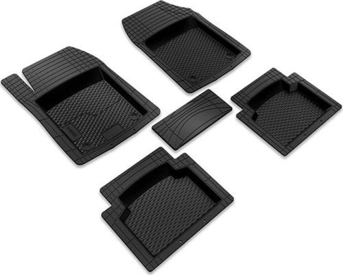 Ekstra Havuzlu (Tüm Modeller) 3D Üniversal Kauçuk Oto Paspas Siyah