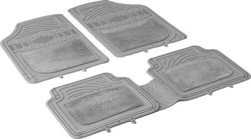 Halılı Lüks Üniversal (Tüm Modeller) Kauçuk Oto Paspas Gri