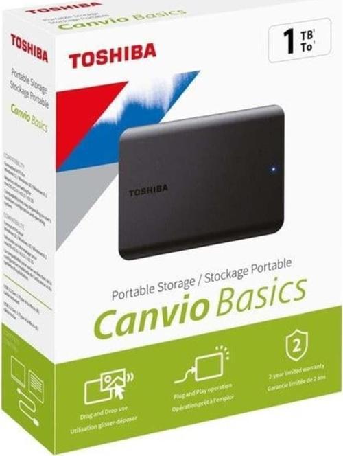 1Tb Canvio Basics 2.5'' Usb3.2 Hdtb510Ek3Aa (Usb2.0 Uyumlu)