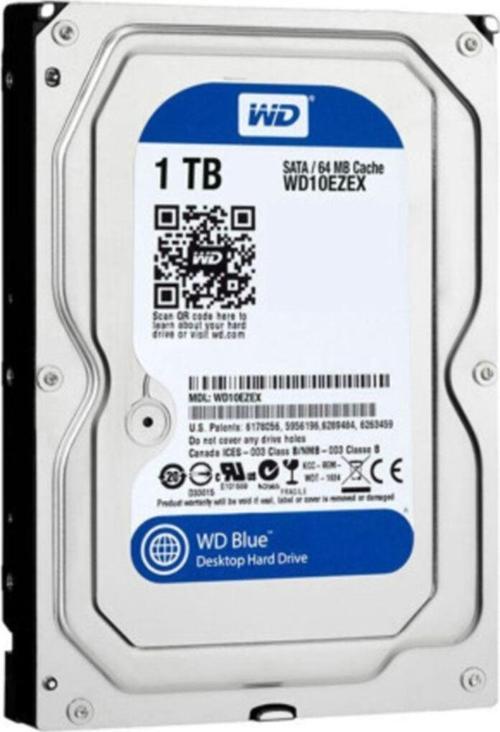 Blue Wd10Ezex 3.5" Sata 3 7200 Rpm 1 Tb 64 Mb Cache Masaüstü Harddisk