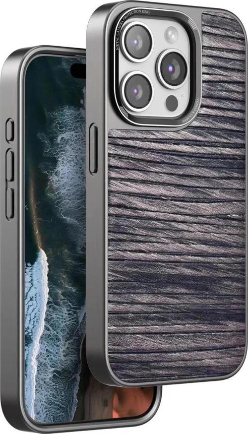 Venco iPhone 15 Pro Wave Kapak - Kahverengi