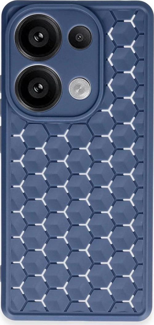 Realme C65 Kılıf Petek Silikon Kapak - Lacivert