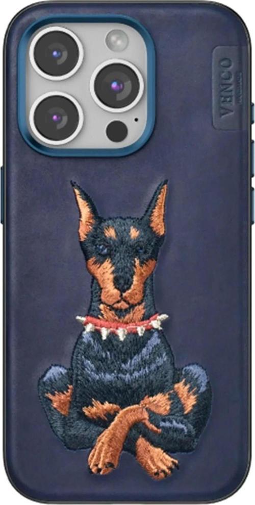 Venco iPhone 15 Pro Max Perma Desenli Kapak - Lacivert