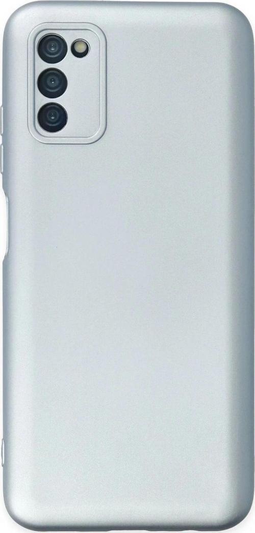 Samsung Galaxy A03S Kılıf Nano içi Kadife Silikon - Sky Blue