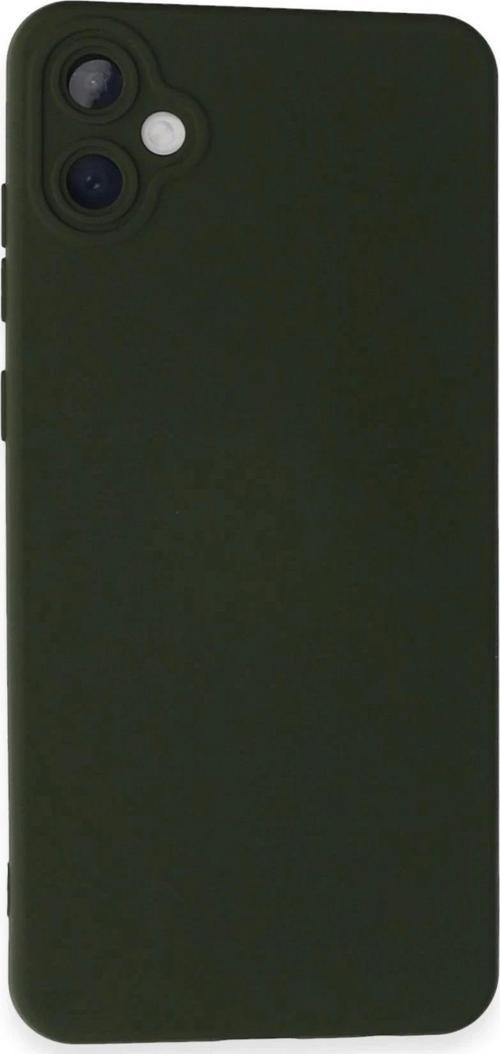 Samsung Galaxy A05 Kılıf Nano içi Kadife Silikon - Koyu Yeşil