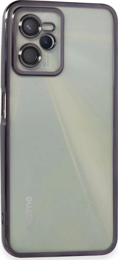 Realme C35 Kılıf Razer Lensli Silikon - Mor