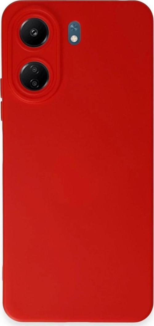 Xiaomi Redmi 13C Kılıf Nano içi Kadife Silikon - Kırmızı