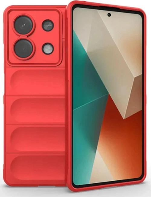 Xiaomi Poco X6 Kılıf Optimum Silikon - Kırmızı