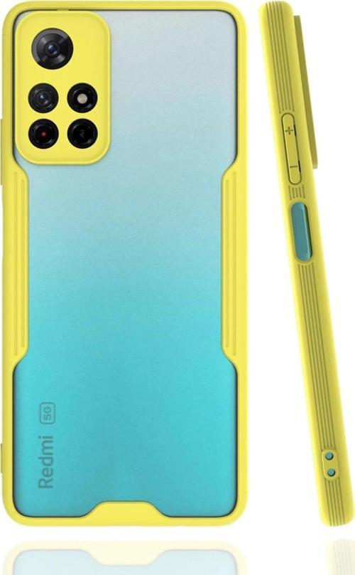 Xiaomi Redmi Note 11T Kılıf Platin Silikon - Sarı