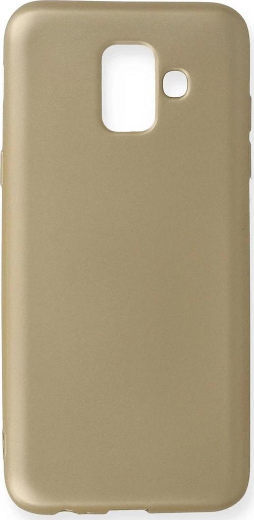 Samsung Galaxy A6 2018 Kılıf First Silikon - Gold