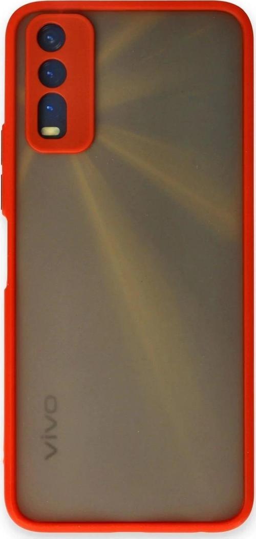 Vivo Y11S Kılıf Montreal Silikon Kapak - Kırmızı