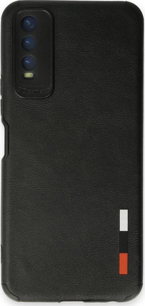 Vivo Y11S Kılıf Loop Deri Silikon - Siyah