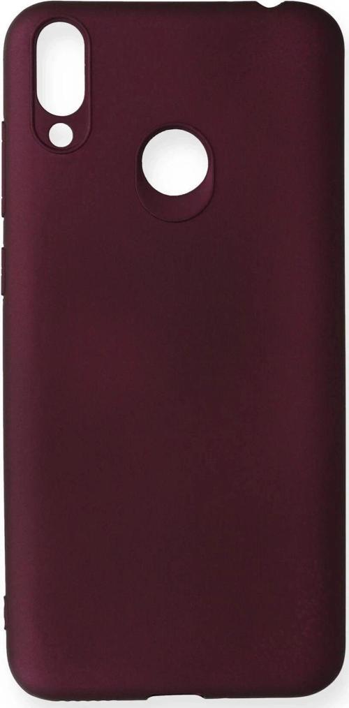 Huawei Honor 8C Kılıf First Silikon - Mürdüm