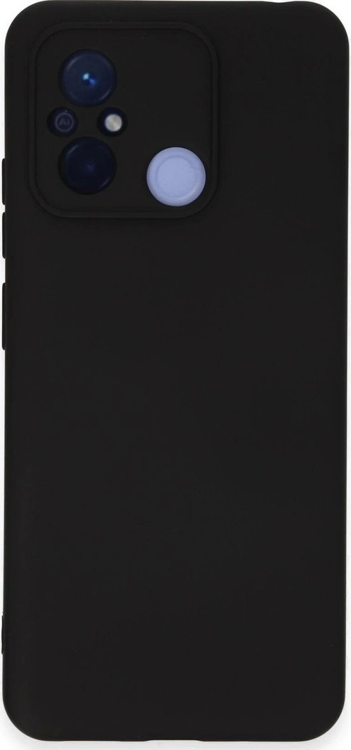 Xiaomi Redmi 12C Kılıf Nano içi Kadife Silikon - Siyah