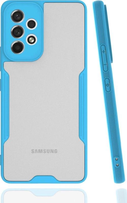 Samsung Galaxy A53 5G Kılıf Platin Silikon - Mavi