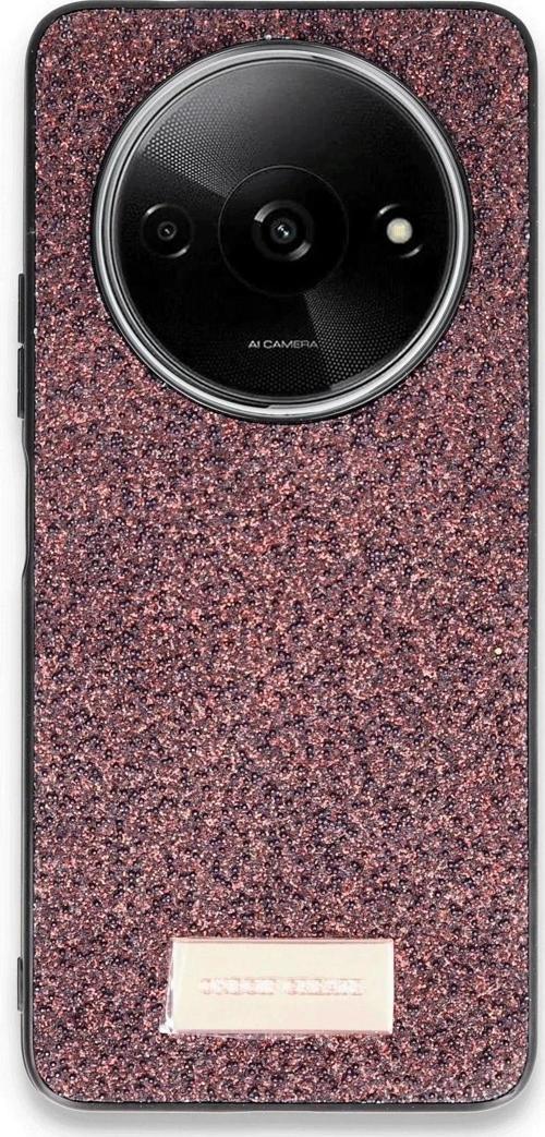 Onegif Xiaomi Redmi A3 4G Bright Simli Kapak - Derin Mor