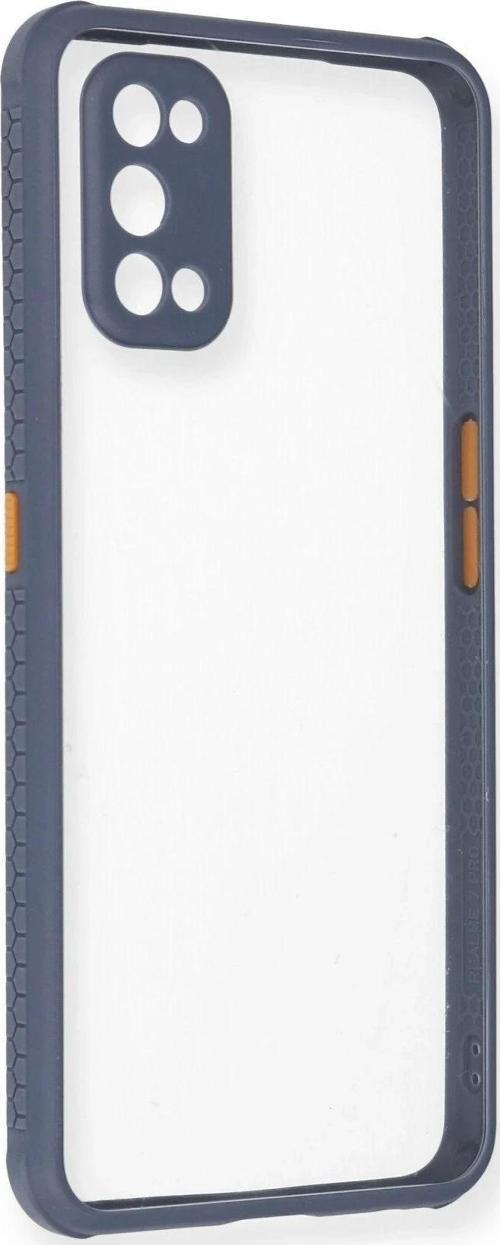 Realme 7 Pro Kılıf Miami Şeffaf Silikon - Gri