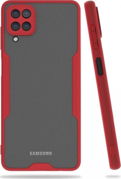 Samsung Galaxy A22 Kılıf Platin Silikon - Kırmızı