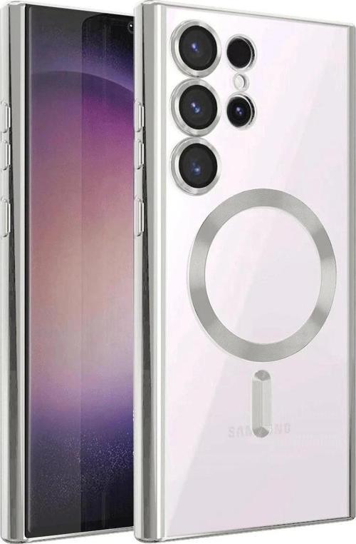 Samsung Galaxy S23 Ultra Kılıf Kross Magneticsafe Kapak - Titan Gri