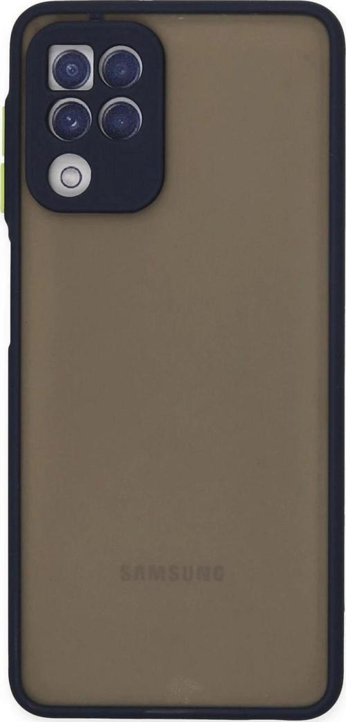 Samsung Galaxy A22 Kılıf Montreal Silikon Kapak - Lacivert