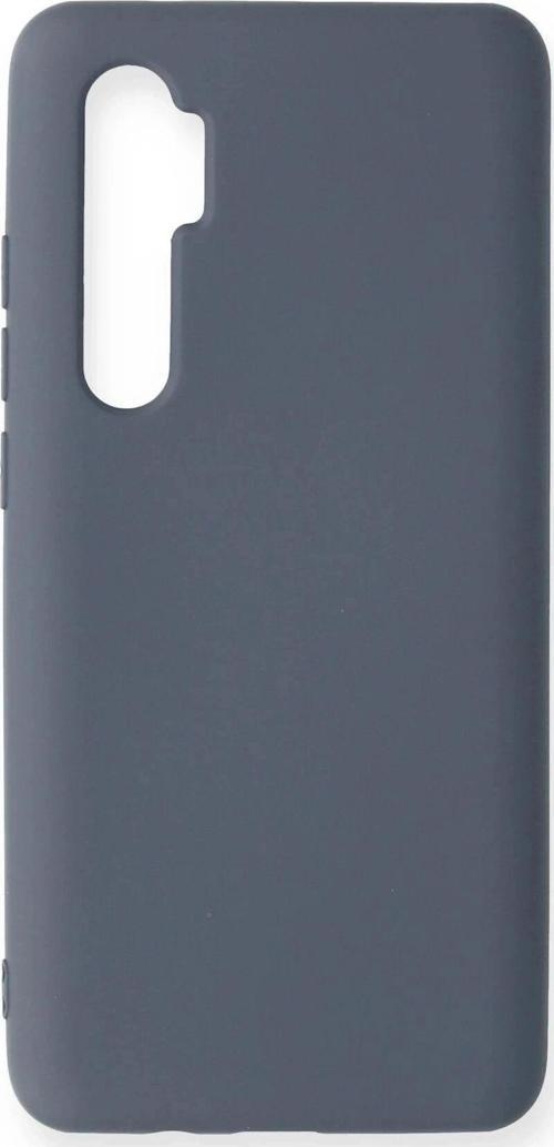 Xiaomi Mi Note 10 Lite Kılıf Nano içi Kadife Silikon - Gri