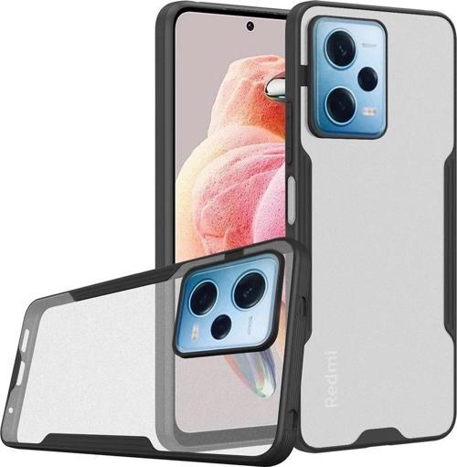 Xiaomi Redmi Note 12 5G Kılıf Platin Silikon - Siyah