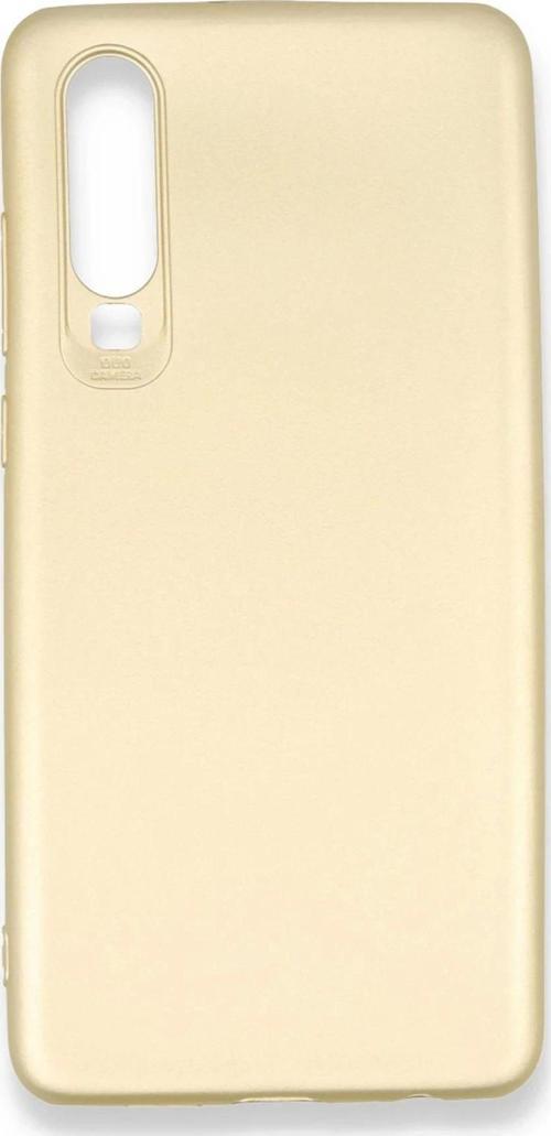 Huawei P30 Kılıf First Silikon - Gold