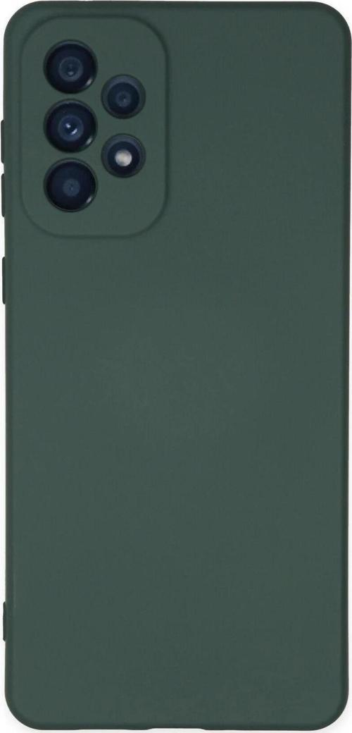 Samsung Galaxy A23 4G Kılıf Nano içi Kadife Silikon - Koyu Yeşil