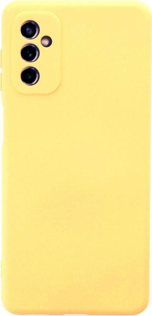 Samsung Galaxy M52 5G Kılıf Nano içi Kadife Silikon - Sarı
