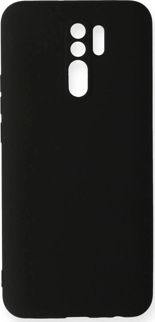 Xiaomi Redmi 9 Kılıf Nano içi Kadife Silikon - Siyah