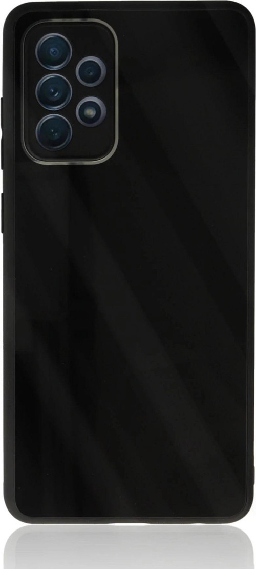 Samsung Galaxy A72 Kılıf Glass Kapak - Siyah