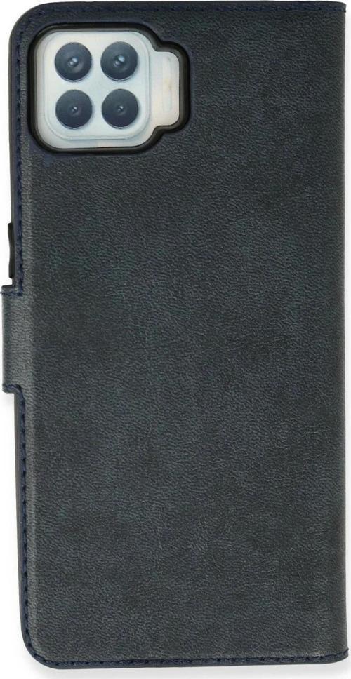 Oppo Reno 4 Lite Kılıf Trend S Plus Kapaklı Kılıf - Lacivert