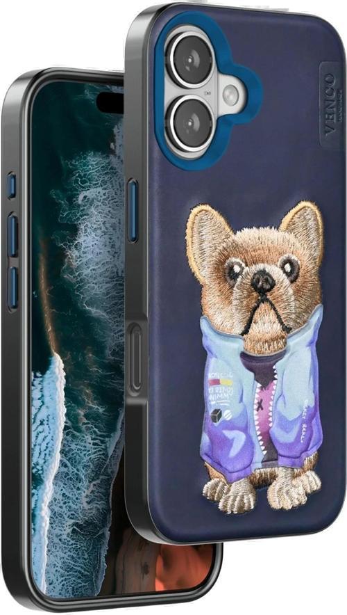 Venco iPhone 16 Cute Desenli Kapak - Lacivert