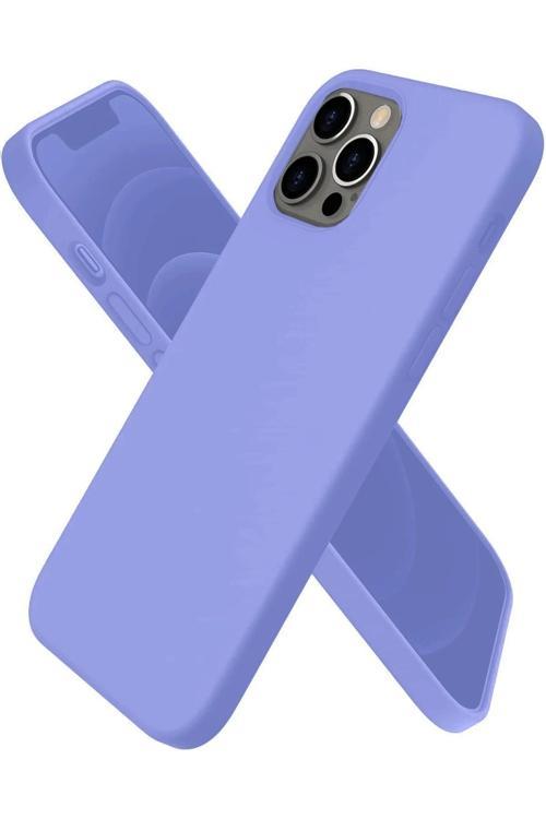 iPhone 12 Pro Max Kılıf First Silikon - Mor