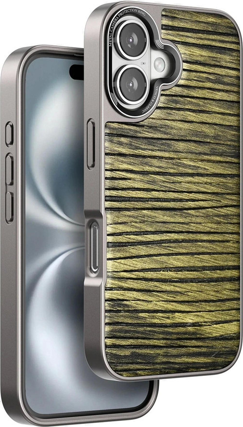Venco iPhone 16 Wave Kapak - Koyu Kahve