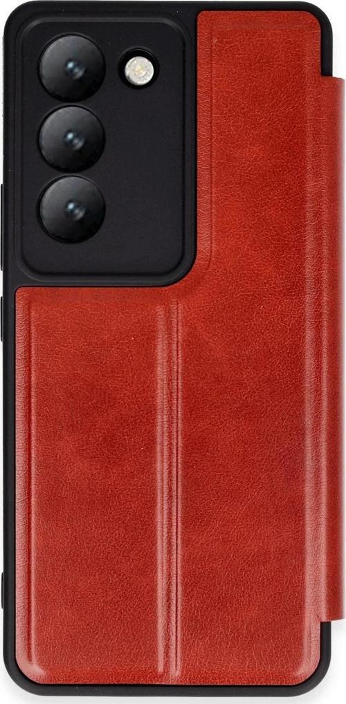 Vivo V30 Lite 4G Kılıf Flip Cover - Kırmızı