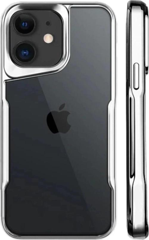 iPhone 11 Kılıf Boyi Silikon Kapak - Gümüş