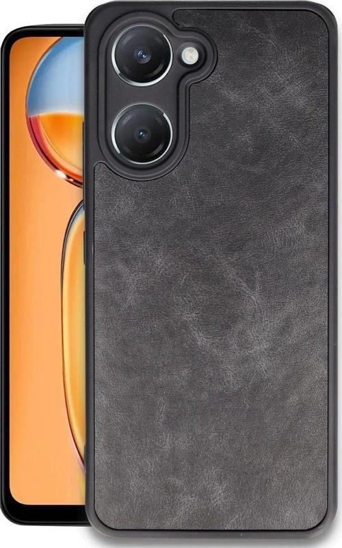 Vivo Y18 Kılıf Aras Deri Kapak - Siyah