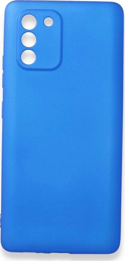 Samsung Galaxy A91 / S10 Lite Kılıf First Silikon - Mavi