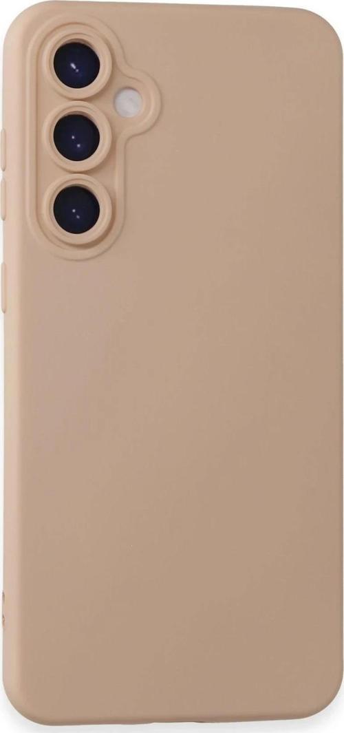 Samsung Galaxy S24 Plus Kılıf Nano içi Kadife Silikon - Pudra