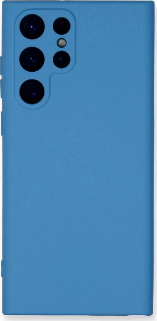 Samsung Galaxy S24 Ultra Kılıf Nano içi Kadife Silikon - Mavi