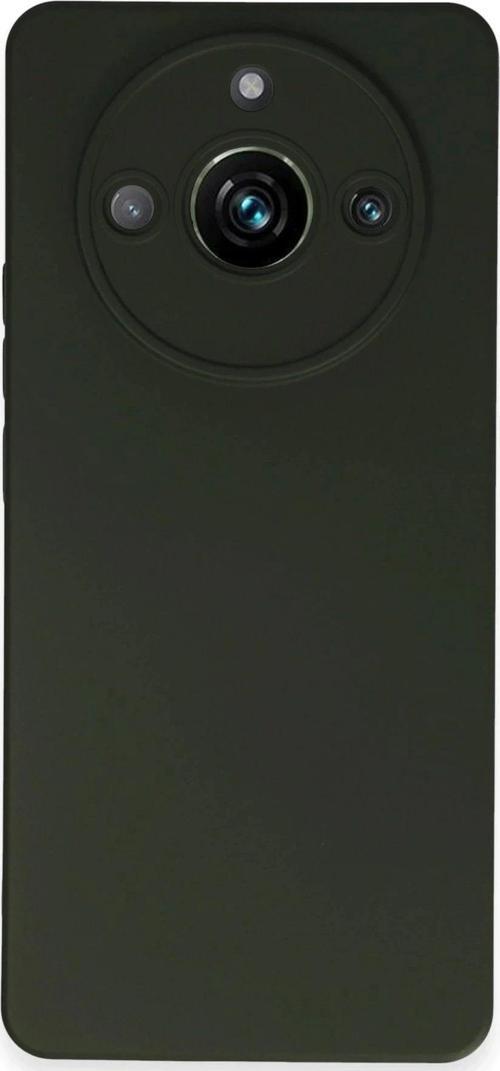 Realme 11 Pro Kılıf Nano içi Kadife Silikon - Koyu Yeşil