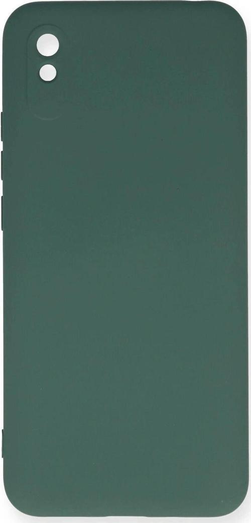 Xiaomi Redmi 9A Kılıf Nano içi Kadife Silikon - Koyu Yeşil