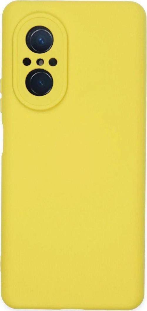 Huawei Nova 9 SE Kılıf Nano içi Kadife Silikon - Sarı