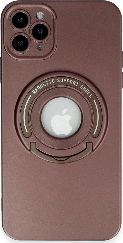 iPhone 12 Pro Kılıf Lukka Magneticsafe Kapak - Kahverengi