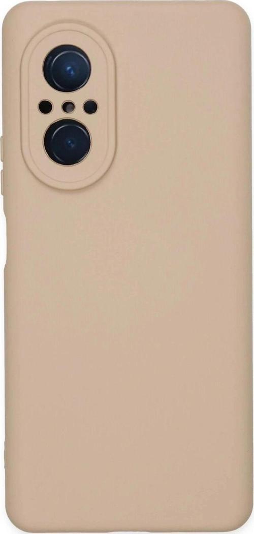 Huawei Nova 9 SE Kılıf Nano içi Kadife Silikon - Pudra