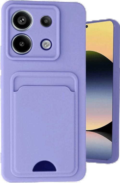 Xiaomi Redmi Note 13 Pro 5G Kılıf Kelvin Kartvizitli Silikon - Lila