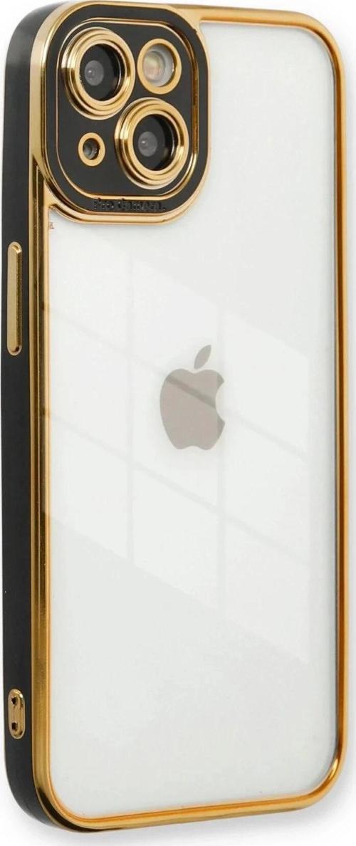 iPhone 13 Kılıf Liva Lens Silikon - Siyah