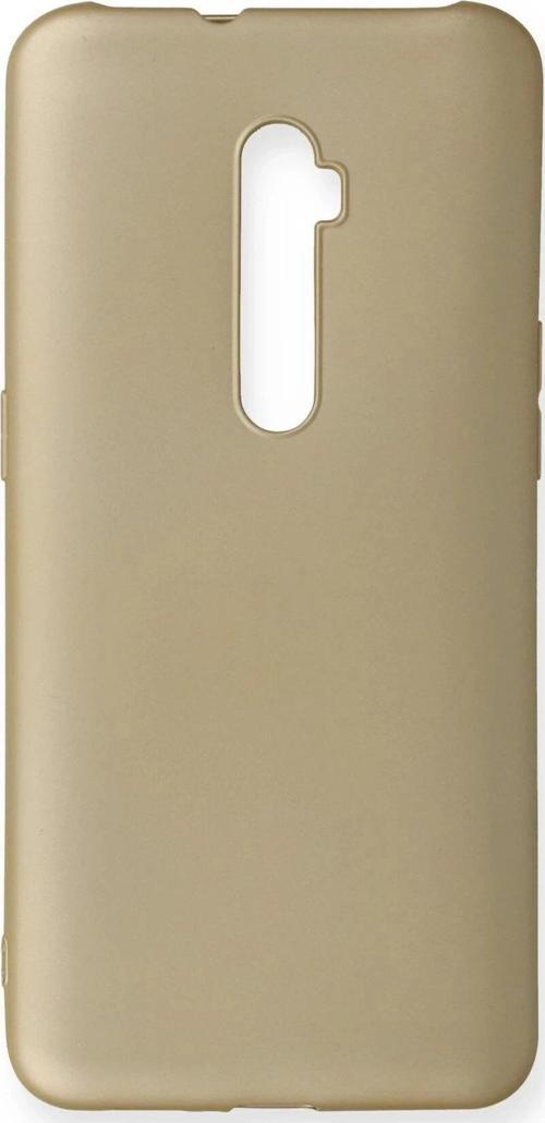 Oppo Reno 10X Kılıf First Silikon - Gold
